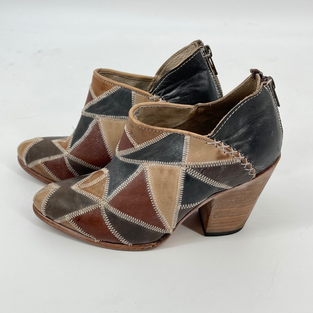 Freebird By Steven Multicolor Patchwork Ankle Boo… - image 2